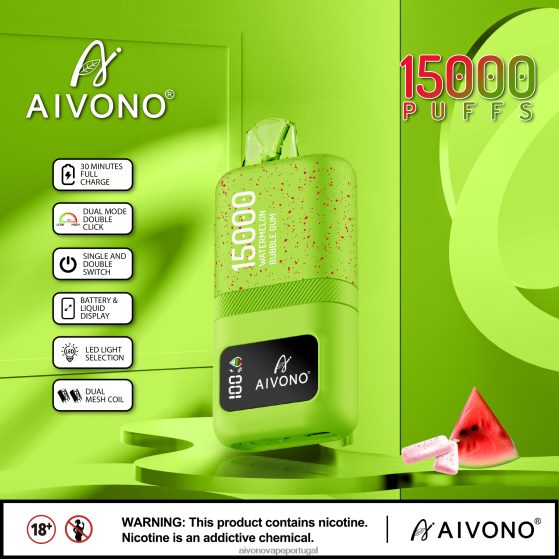 chiclete de melancia Aivono AIM magic 15000 280DJX65 | Aivono Lisbon